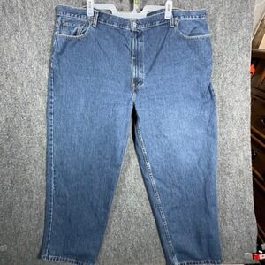 Levis 560 Comfort Fit Jeans Mens 52x30 Blue Denim Loose Tapered Leg 01560-4886